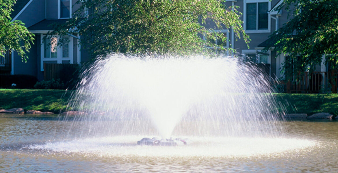 The Beauty and Benefits of Aerating Fountains - Air-O-Lator - Pond Aeration & Maintenance Products